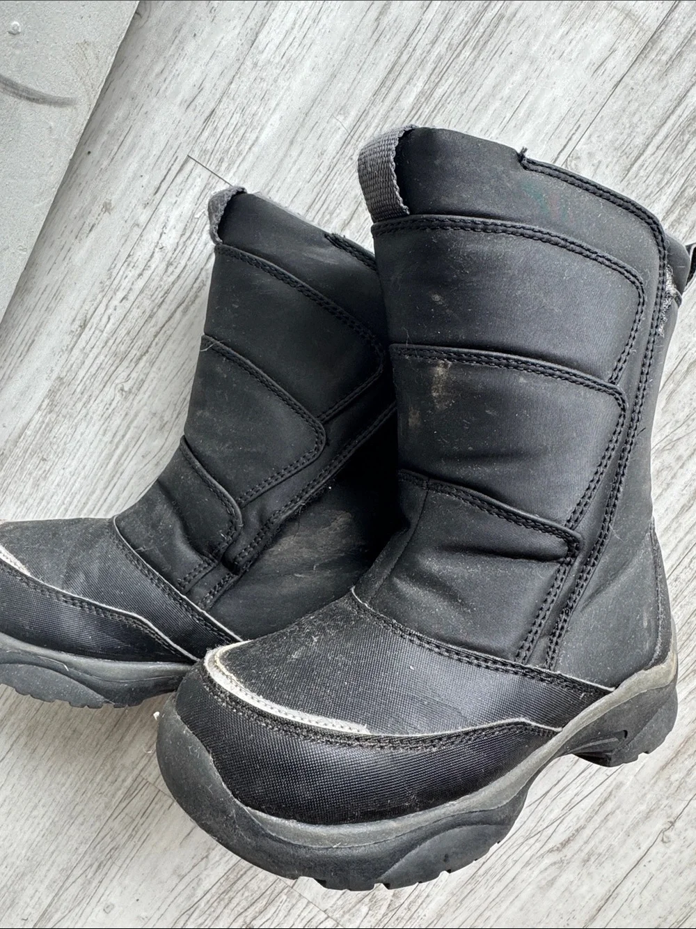 Kids Winter Boots - Black/Gray